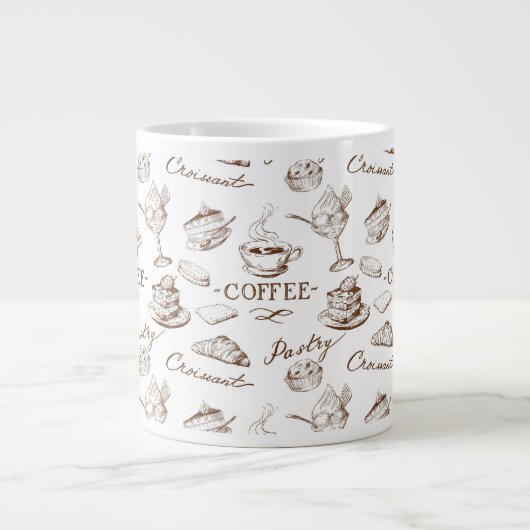 zoet papier grote koffiekop (Voorkant)