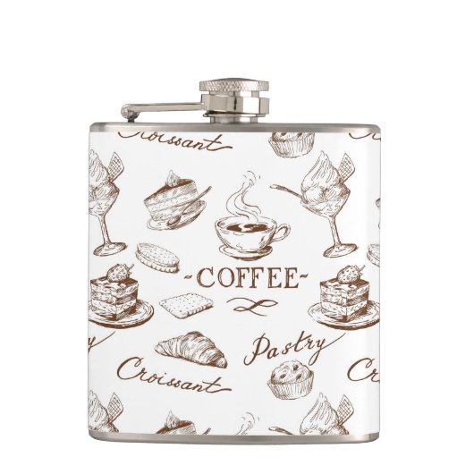 zoet papier heupfles (Voorkant)