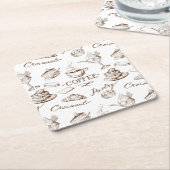 zoet papier kartonnen onderzetters (Schuin)