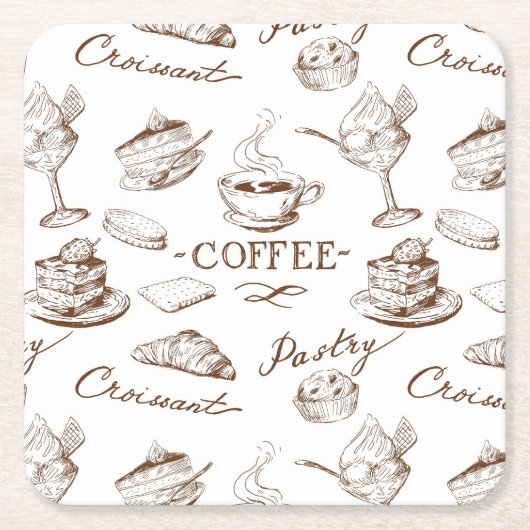 zoet papier kartonnen onderzetters (Voorkant)