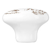 zoet papier keramische knop (Zijkant)