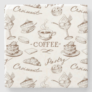 zoet papier stenen onderzetter