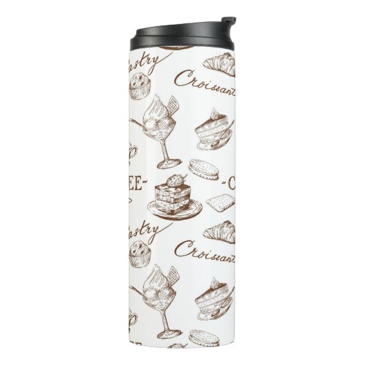 zoet papier thermosbeker (Gedraaid links)