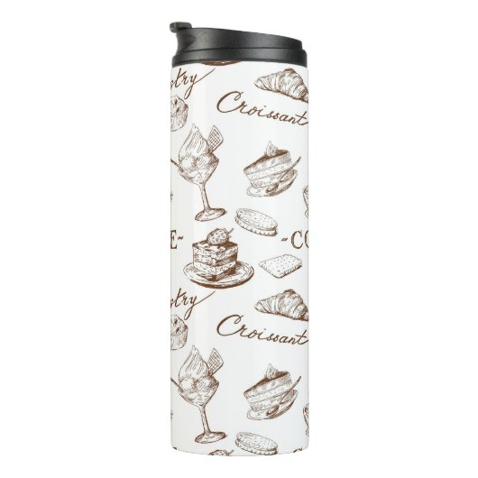 zoet papier thermosbeker (Geroteerd rechts)