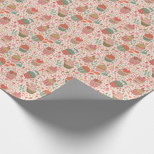 Zoet patroon cadeaupapier (Hoek)