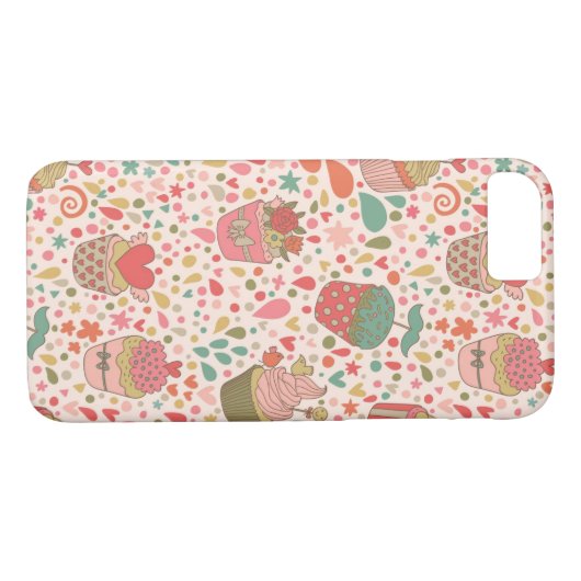 Zoet patroon Case-Mate iPhone case (Achterkant (Horizontaal))