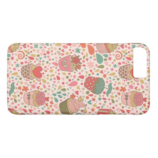 Zoet patroon Case-Mate iPhone case (Achterkant (Horizontaal))