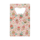 Zoet patroon creditkaart flessenopener (Achterkant)