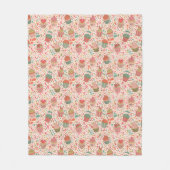 Zoet patroon fleece deken (Voorkant)
