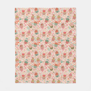Zoet patroon fleece deken