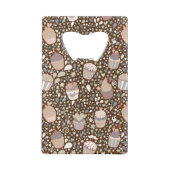 Zoet patroon gemaakt van smaakvolle cupcakes creditkaart flessenopener (Achterkant)