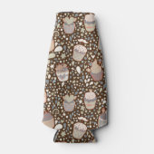 Zoet patroon gemaakt van smaakvolle cupcakes flesjeskoeler (Voorkant)