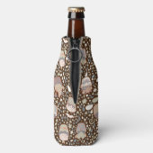 Zoet patroon gemaakt van smaakvolle cupcakes flesjeskoeler (Fles Achterkant)