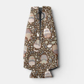 Zoet patroon gemaakt van smaakvolle cupcakes flesjeskoeler (Achterkant)