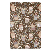 Zoet patroon gemaakt van smaakvolle cupcakes mini klembord (Achterkant)