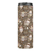 Zoet patroon gemaakt van smaakvolle cupcakes thermosbeker (Achterkant)