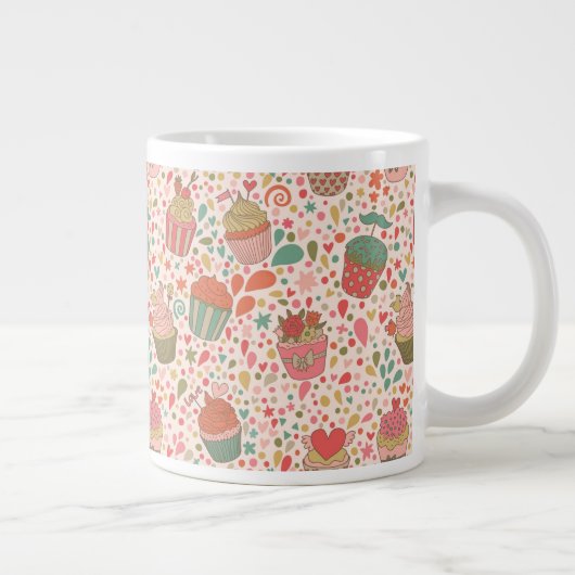 Zoet patroon grote koffiekop (Rechts)