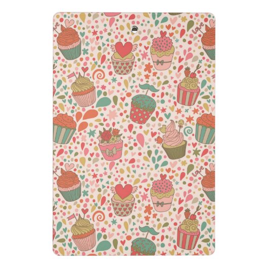 Zoet patroon mini klembord (Achterkant)