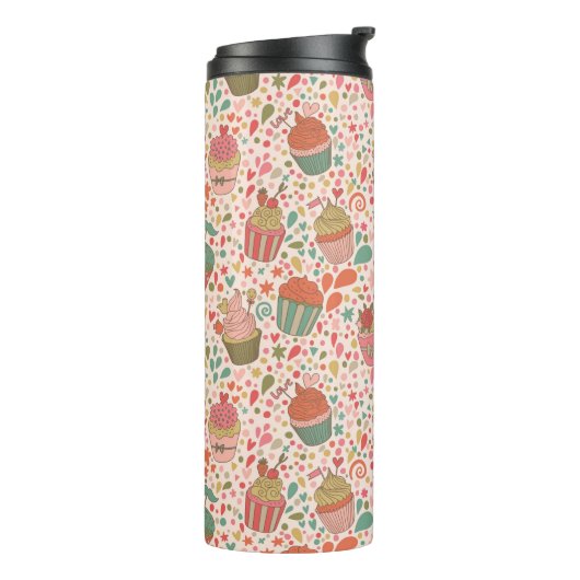 Zoet patroon thermosbeker (Gedraaid links)