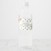 Zoet perzik waterlabel waterfles etiket (Voorkant)