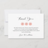 Zoet pompoen Baby shower Bedankkaart (Voorkant)