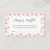 Zoet Pompoen Baby shower Luier Raffle Informatiekaartje (Voorkant)