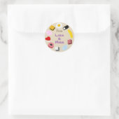 zoet ronde sticker (Tas)