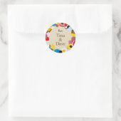 zoet ronde sticker (Tas)