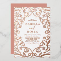  Zoet Roos Goud Bloemen Kant Bruiloft