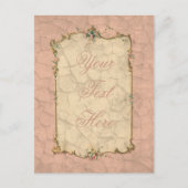 Zoet Roze Bruids Ontwerp Briefkaart (Voorkant)