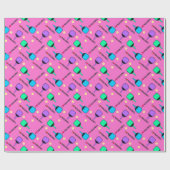 Zoet roze ik hou van pickleball Cadeaupapier (Vlak)