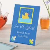Zoet Rubber Ducky Treat Teken Baby shower Reclamebord Met Voetstuk (Insitu)