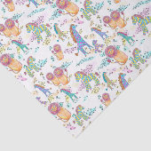 zoet safari schattig baby oerwoud dierlijk papier (Detail)