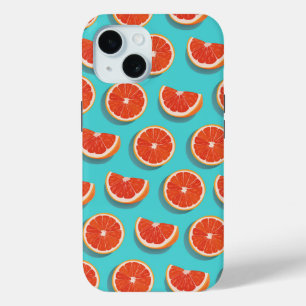 Zoet sappig Oranje patroon iPhone 15 Case
