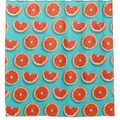 Zoet sappig Oranje patroon Douchegordijn (Voorkant)