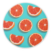 Zoet sappig Oranje patroon Keramische Knop (Voorkant)