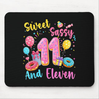 Zoet, sassy en elf 11e verjaardag zoete donut muismat