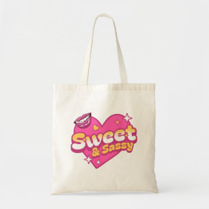 Zoet & Sassy Retro Hart Tote Bag