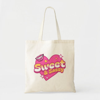 Zoet & Sassy Retro Hart Tote Bag