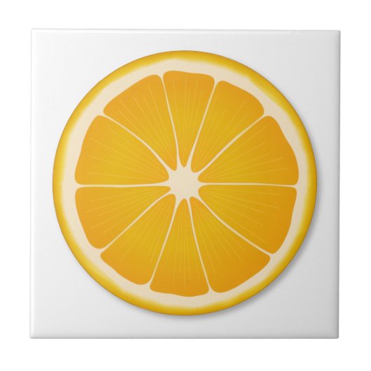 Zoet Sinaasappel Citrus Fruit Keuken en Tuin Tegeltje (Voorkant)