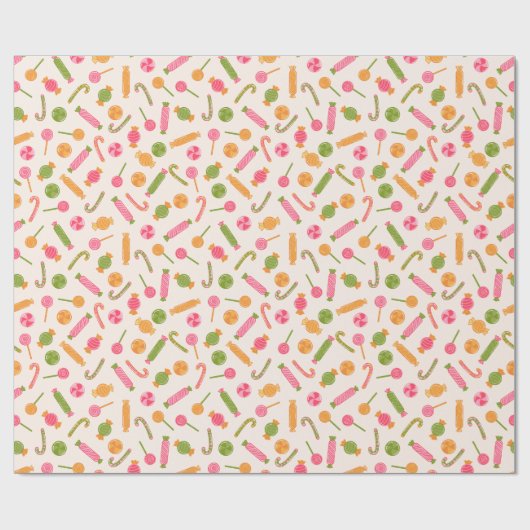 Zoet Snoep Cadeaupapier (Vlak)