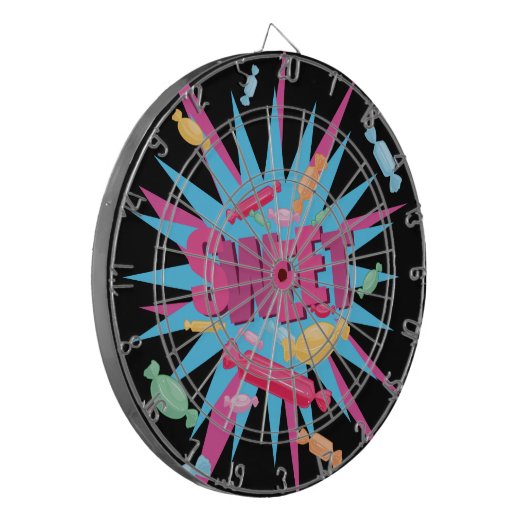 Zoet Snoep Dartbord (Voorkant Links)