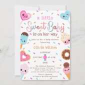 Zoet Snoep Land Strooit Donut Baby shower Kaart (Voorkant)