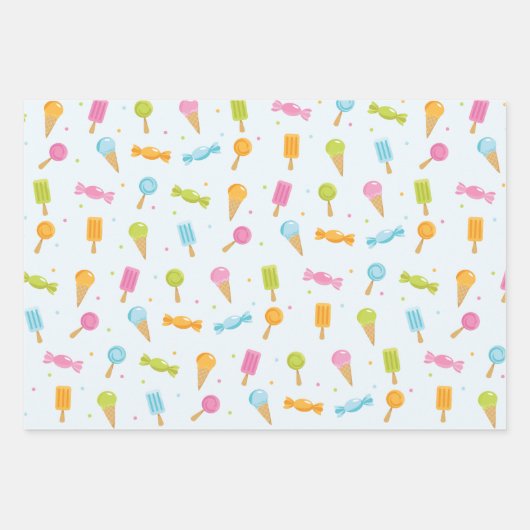 Zoet Snoep Patroon Cadeaupapier (Voorkant 3)