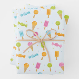 Zoet Snoep Patroon Cadeaupapier