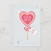 Zoet Snoep | Valentijn klaslokaal Kaart (Voorkant / Achterkant)