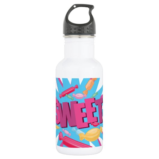 Zoet Snoep Waterfles (Voorkant)