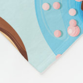 Zoet snoepgoed: Patroon van Verrukking. Fleece Deken (Hoek)