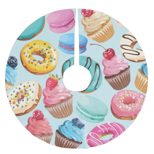 Zoet snoepgoed: Patroon van Verrukking. Kerstboom Rok (Voorkant)