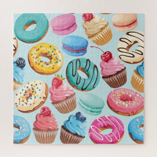 Zoet snoepgoed: Patroon van Verrukking. Legpuzzel (Verticaal)